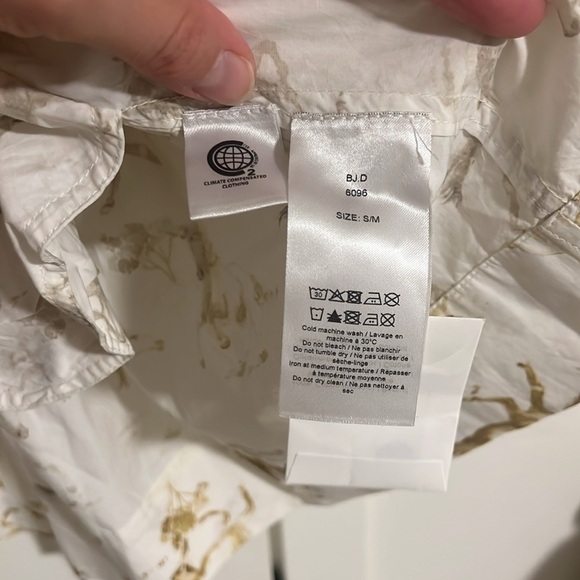 New with Tags GANNI White Horse Print Cotton Mini Dress - Picture 14 of 16